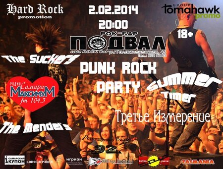 Punk Rock Party концерт в Самаре 2 февраля 2014 