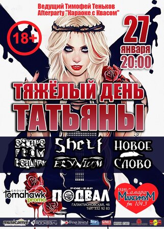 Тяжёлый день Татьяны концерт в Самаре 27 января 2017 