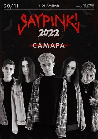 Saypink! концерт в Самаре 20 ноября 2022 